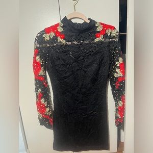 Lace embroidered Bebe dress